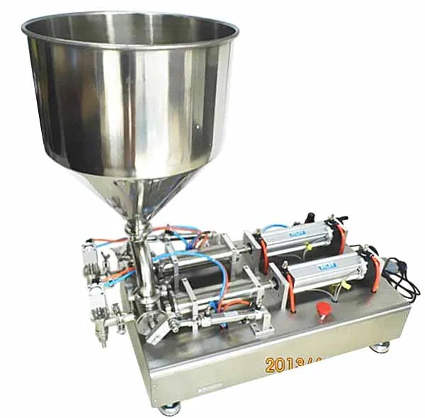 

Two heads paste filling machine G1WG-2G-5000 for high viscosity paste