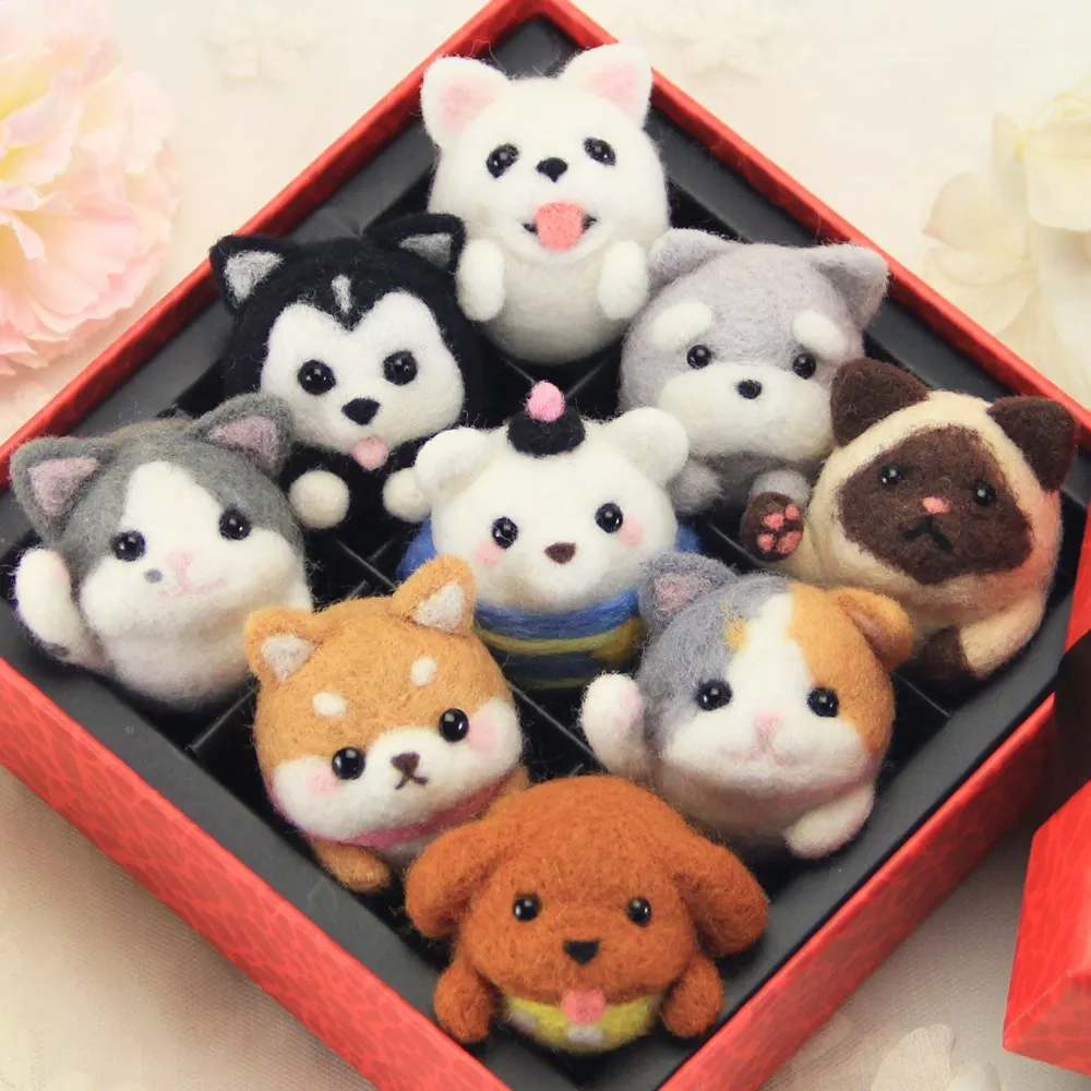 Кошка брошь Pokedals материалы наборы ручного соответствия DIY шерсть фетр нетканых