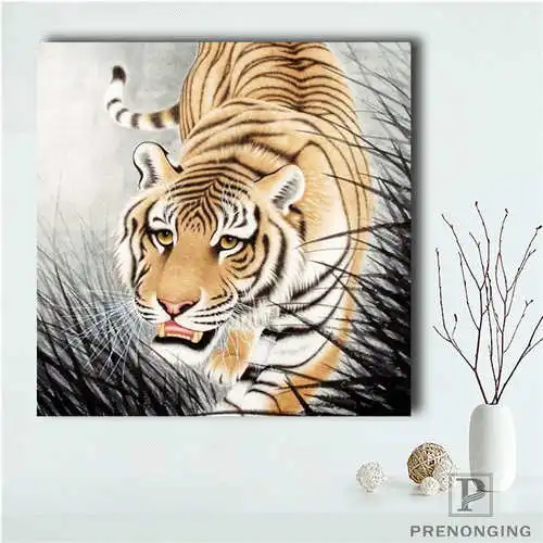 Заказной тигр (2) плакат милые дельфины Печатный постер ткани настенные панно искусства для Декор в гостиную #18-01-12-13-46
