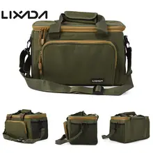 Lixada новая портативная многофункциональная сумка для рыбалки, холщовая рыболовная приманка, наплечная поясная сумка-рюкзак для карпа, 37*25*25 см