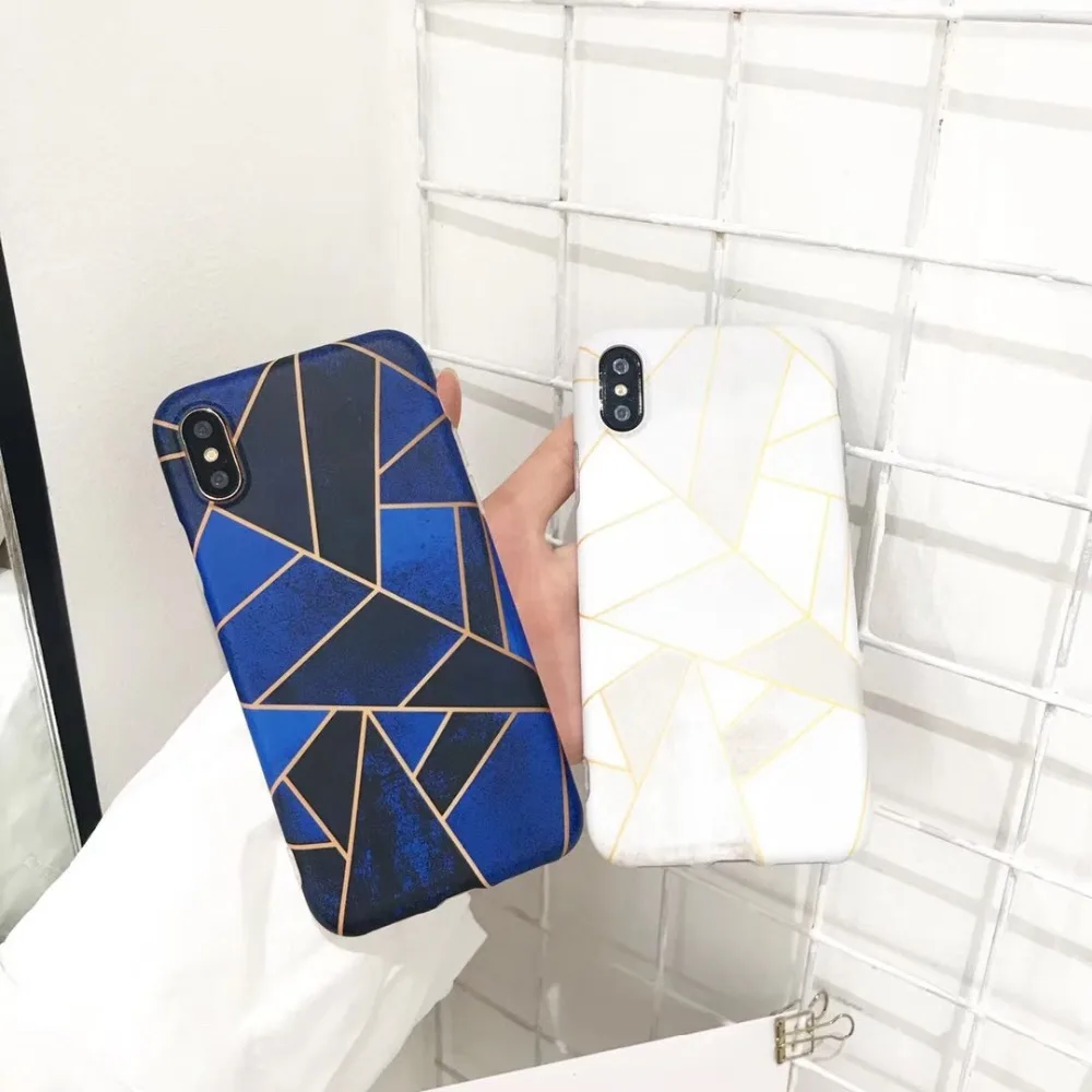 

Luxury Blue white flag Designed Phone Case For iPhone XS MAX XR X Silicone Full Shell For iPhone 6 7 8 Plus Couples Soft Cover