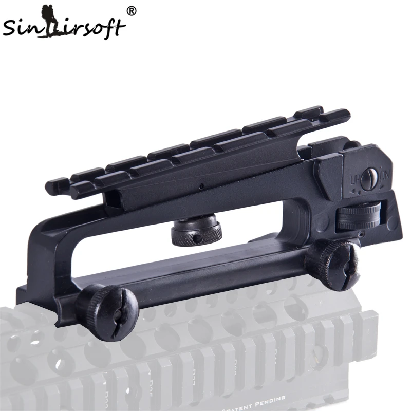 Afneembare Handvat W/Dual Aperture A2 rear sight Zien door Picatinny Rail Mount Combo M4 M16 AR15