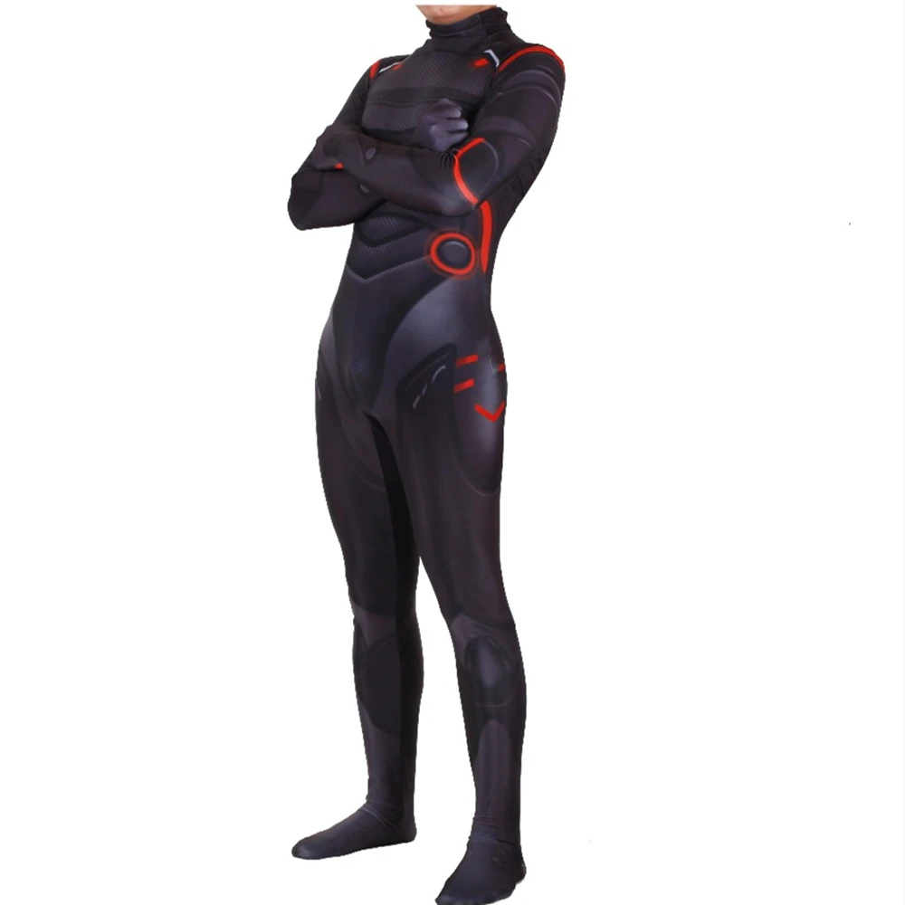 Adult Kids Game Cosplay Costume Omega Oblivion link Zentai Bodysuit Suit Jumpsuits Led Mask Halloween -