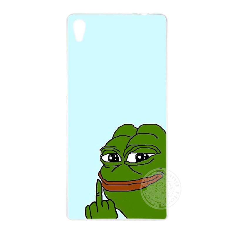 HAMEINUO Интернет мем Smug лягушка Pepe чехол для телефона sony xperia C6 XA1 XA ULTRA X XP L1 compact XR/XZ/XZS