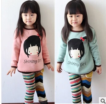 

Korean children's clothing children girl doll 2016 spring models bottoming shirt long-sleeved T-shirt Sweater Top