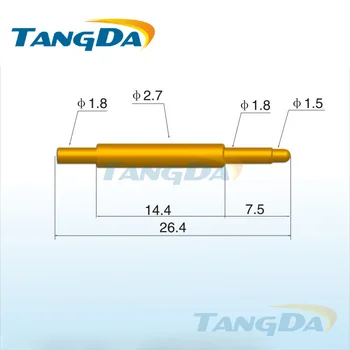 

Tangda pogo pin connector DHL/EMS D2.7*26.4mm 3A current Contact spring needle Device test probe welding