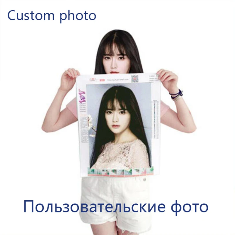 

Diamond Embroidery DIY Diamond Painting! Private custom Photo Custom Make Your Own Diamond Painting Full Drill Rhinestone FC32