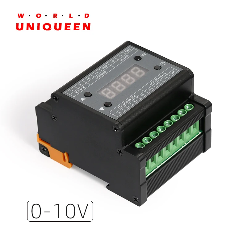 Преобразователь сигнала DMX303 DMX512 в 0 10 В 3 канальный выход с цифровым трубным
