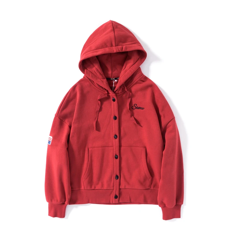 Куртка SEMIR женская с капюшоном и вышивкой спортивный пиджак карманами застежкой