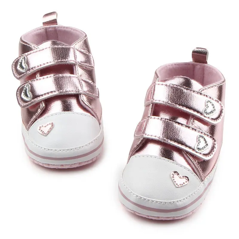 Bebe/Обувь для новорожденных девочек; классические первые ходунки в форме сердца из искусственной кожи - Цвет: picture show