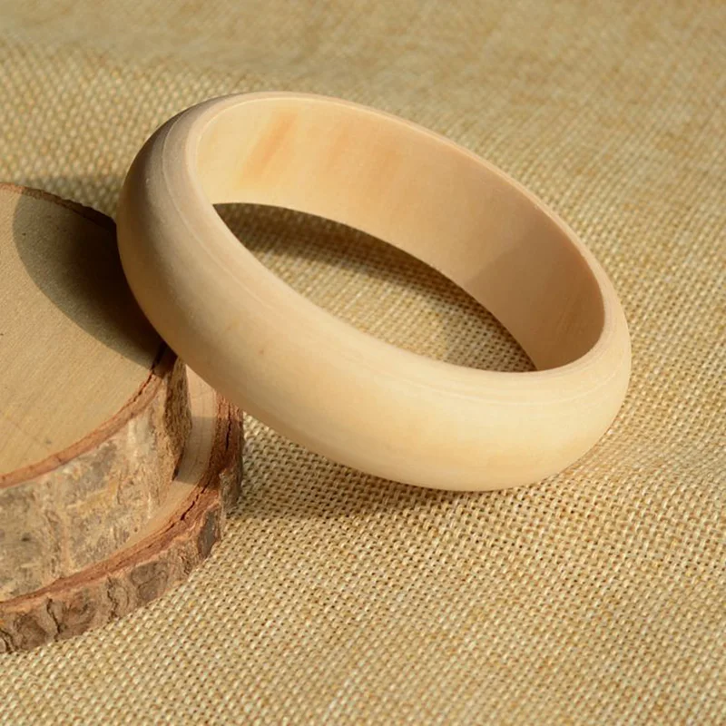 1 шт. наручный браслет из необработанного дерева ширина 2 см 6 60 см|unfinished wooden bangles