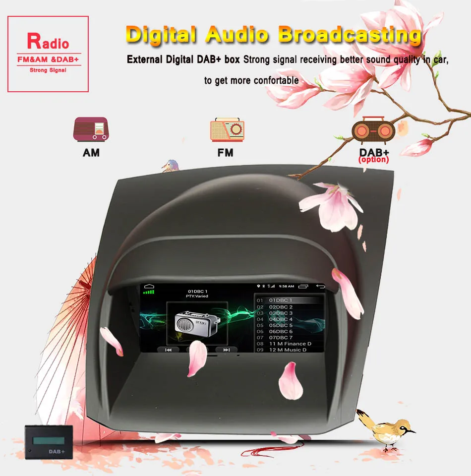 Cheap Android 9.0 Car DVD player GPS Stereo Head Unit Audio Radio DVD for Ford Fiesta 08 2009 2010 2012 2013 2014 2015 2016 2017 2018 11