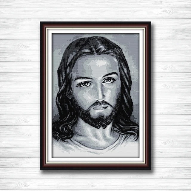 sketch jesus christian portrait