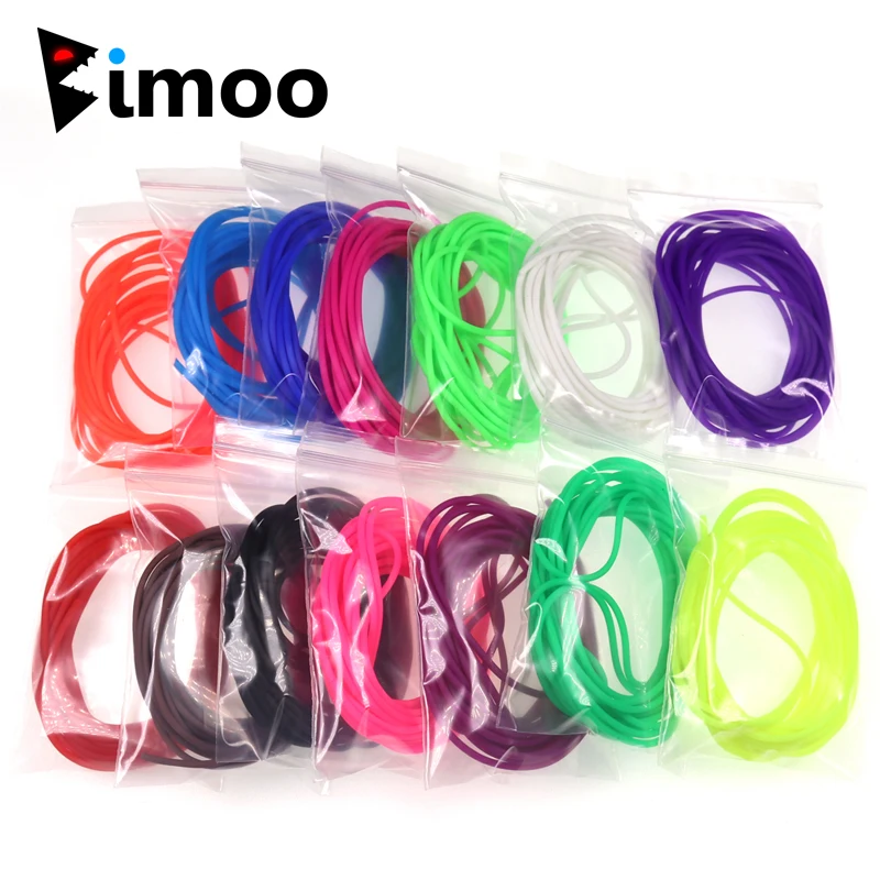 Bimoo 4m/pack 2mm Soft Elastic Thin Film Silicone Tube for Nymph Worm Skin Fishing Rig Sleeve Sabiki Making Fly Tying Material|Fishing Lures| - AliExpress