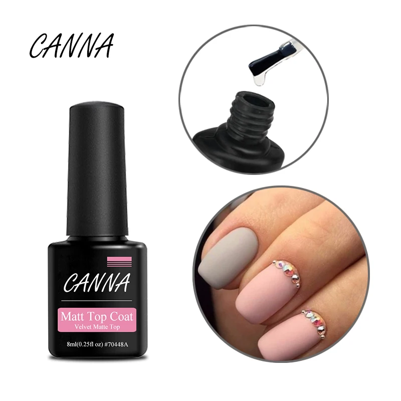 Canna nail art Грунтовка для ногтей продукт грунтовка для ногтей акриловая безкислотная грунтовка без кислотного сухого воздуха Гель-лак - Цвет: Matt top coat