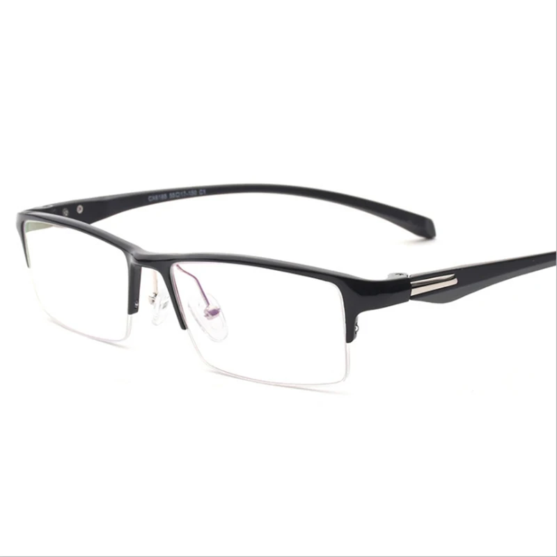 Mincl/Business half frame aluminum magnesium alloy men's glasses frame