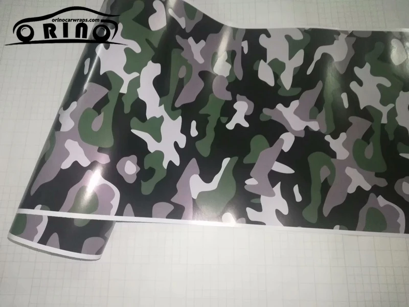 Black Green Camouflage Vinyl Film Wrap-4