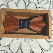 Лидер продаж года Европейская мода Личность аксессуар геометрический Дизайн одноцветное Хорошая древесина лук Галстуки для Для мужчин бабочка Средства ухода за кожей Шеи Галстук