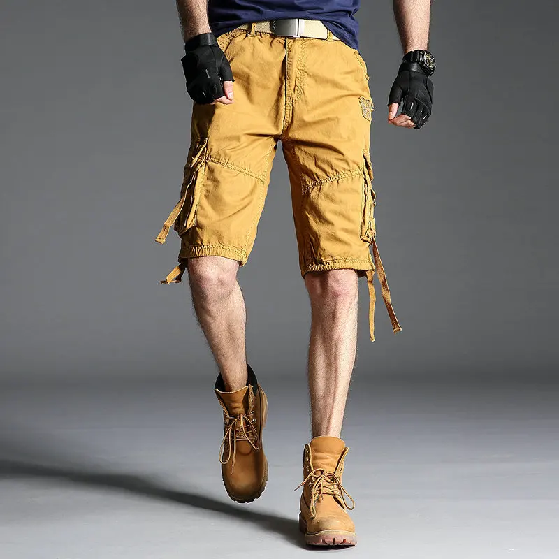 Men in Oversized Bermuda shorts