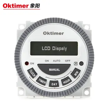 

LCD display timer time switch 220VAC Oktimer CN304 TM619-1 TM619-2