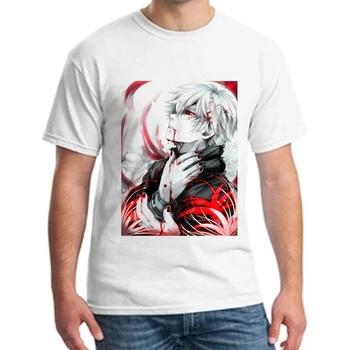 

Tokio Ghoul anime kaneki Ken camiseta hombres hip hop manga corta Camisas y camiseta Camisas verano en punk Band Tokio Ghoul MJ