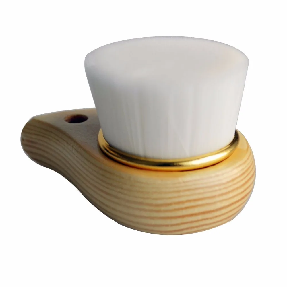 3Pcs Non-electric Facial Cleaning Wood face Brush Deep Cleaning Face Oil Massager Skin Beauty Soft Comfortable Facial Brush