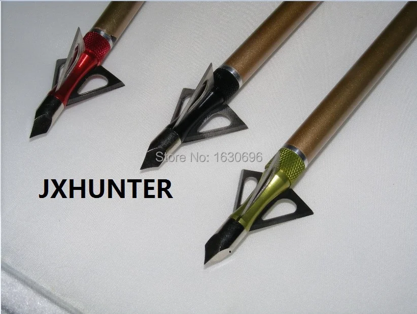 6PK crossbow arrow heads 100 grain 3 blades broadheads for hunting 3