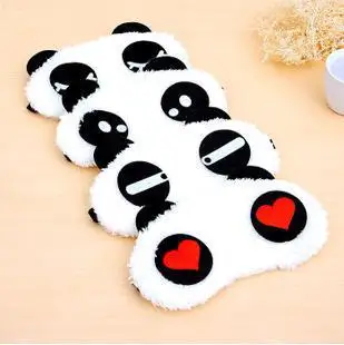 

10pcs Panda Sleeping Eye Mask Cover Nap Eye Shade Cartoon Eyepatch Blindfold Sleep Eyes Cover Sleeping Travel Rest Patch Blinder