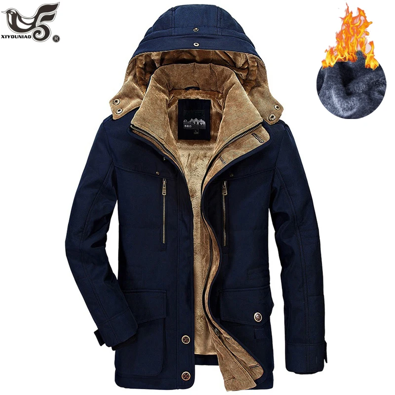 Online Giacca di marca di Inverno Degli Uomini di formato 5XL 6XL Caldo di Spessore Giacca A Vento di Alta Qualità Panno Morbido di Cotone Imbottito Parka Cappotto Militare abbigliamento