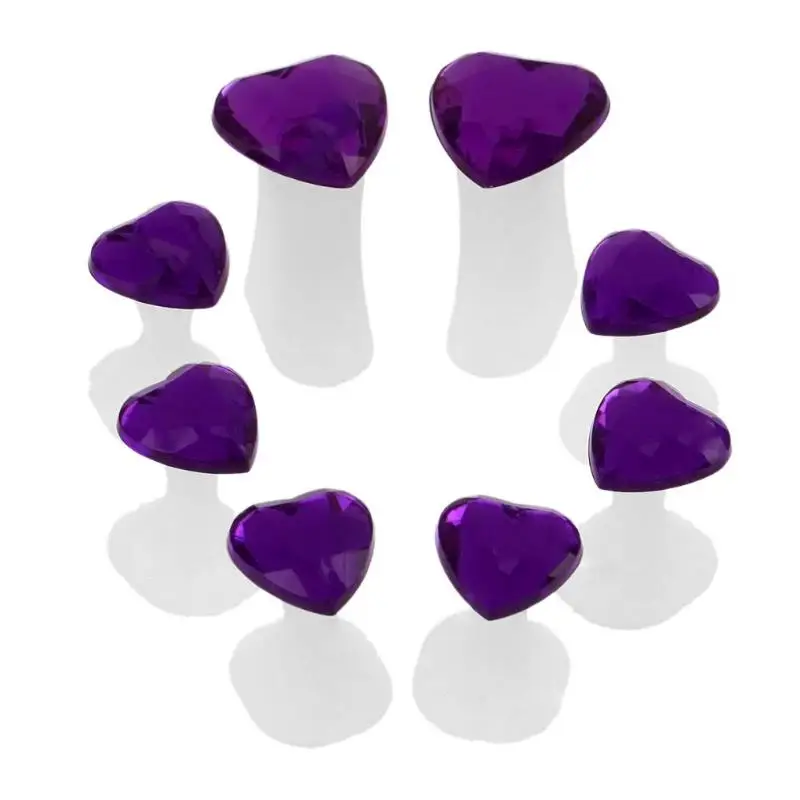 8 шт./компл. силиконовые разделители для пальцев ног перекрытие облегчение ортопедический для пальцев разделитель пальцев ортопедический салон Педикюр Инструменты для ногтей - Цвет: Фиолетовый