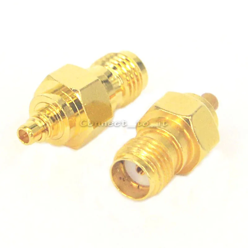 10 шт. SMA Female to MMCX Male позолоченный прямой разъем Sdapter | Обустройство дома