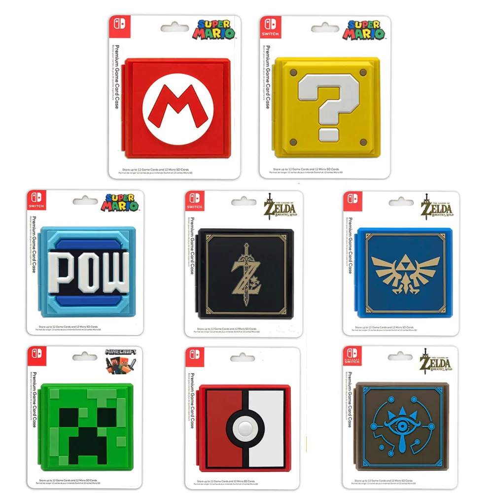 Жесткий корпус Momery SD 12 игровых карт коробка для хранения держатель мультяшный контейнер для Zelda Mario Zend переключатель NS защитный чехол Крышка