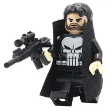 POGO Punisher With Coat DIY Block Marvel Super Hero Avengers Building Model Set Single Sale Classic
