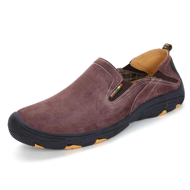 DESERT RAM Brand Non Slip Shoes Casual Shoes Genuine Leather Loafers Men Breathable Flats Men Waterproof Loafers Anti-Collision (8)