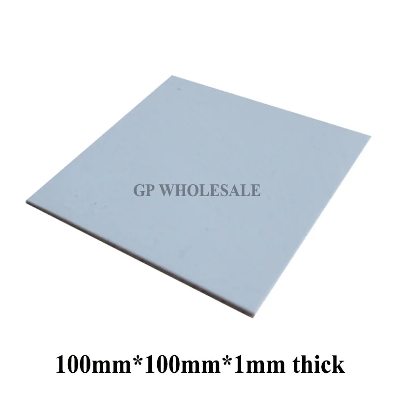 

100mm*100mm*1mm Soft Silicone Thermal Pad /Thermal Pads /Heat Conductive for Heatsink Laptop /IC /Chipset /Chip / VGA GPU Gap