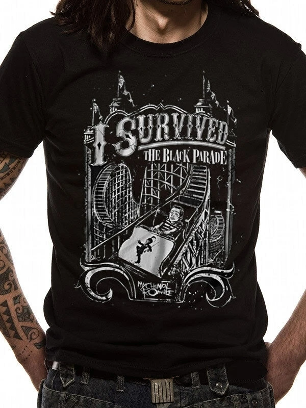 

My Chemical Romance I Survived Mens T-Shirt Top L 5054015279703