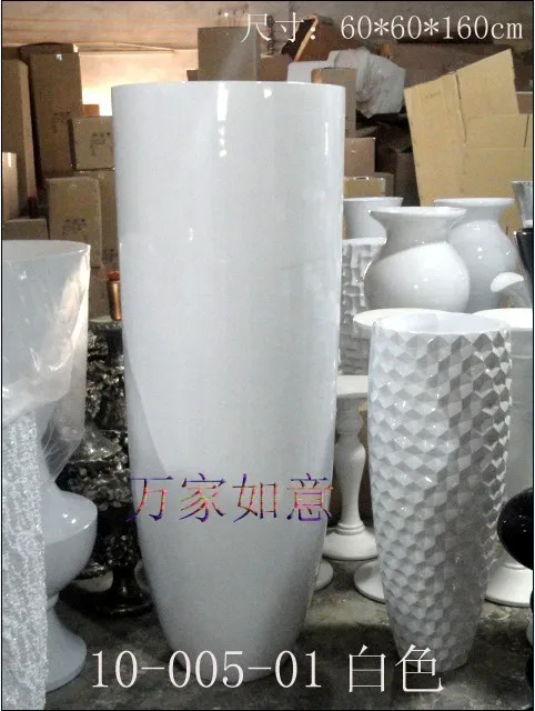 1 6 Meters Extra Large White Floor Vase Steel Glazed Vase Vase