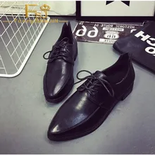 Черные женские оксфорды на шнуровке; туфли на плоской подошве в винтажном стиле; Привлекательные и привлекательные; Несравненные Соблазнительные; Благородные; пикантные; FSJ; элегантные