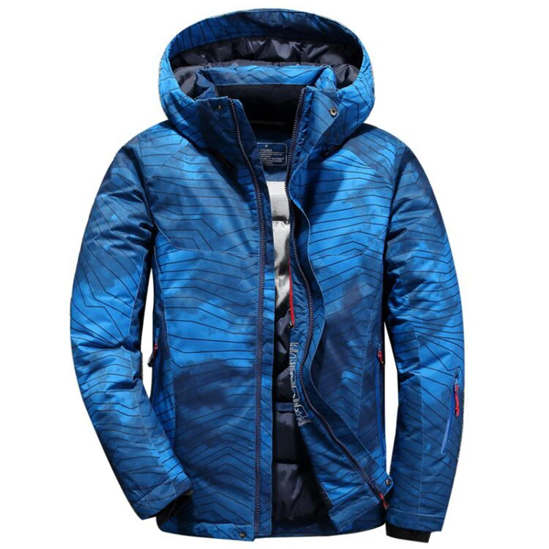 

Camouflage Down Jacket Men Top Quality Thick Winter 2019 NEW Hat Detached Warm Parka Waterproof Windproof -30 degrees 3069