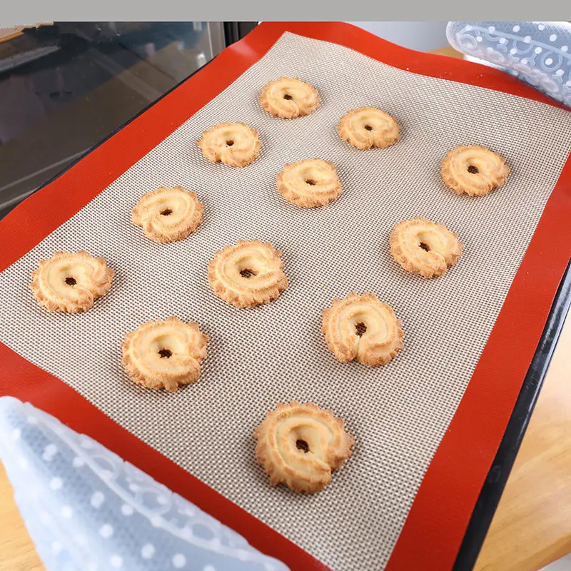 40*30cm Baking Sheet Glass Fiber Silicone Rolling Dough Mat Cake Cookie