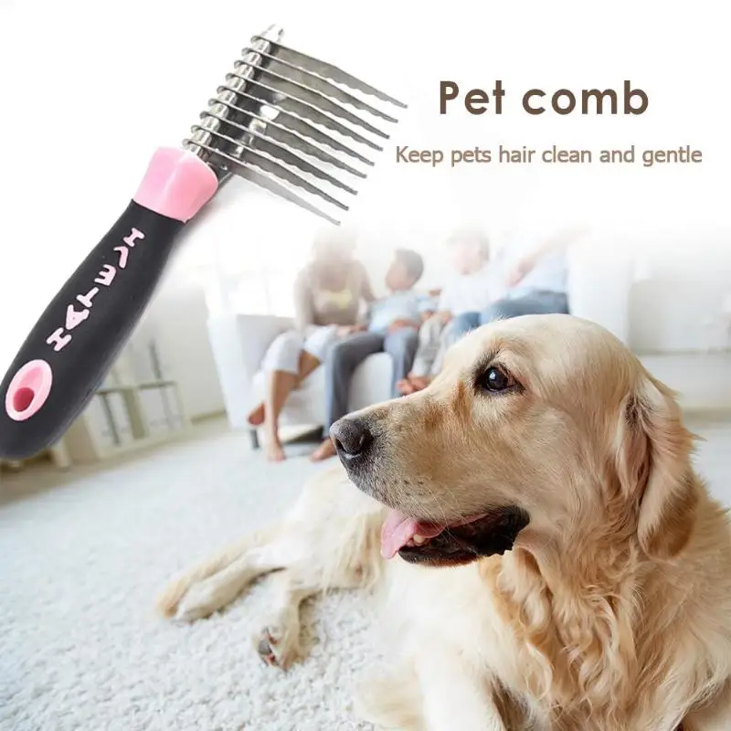 

Pet Comb Dog Cat Matted Hair Trimmer Cutter Rake Remover Brush Pets Brush Shedding Trimmer For Dog Cat Grooming Tool Supplies