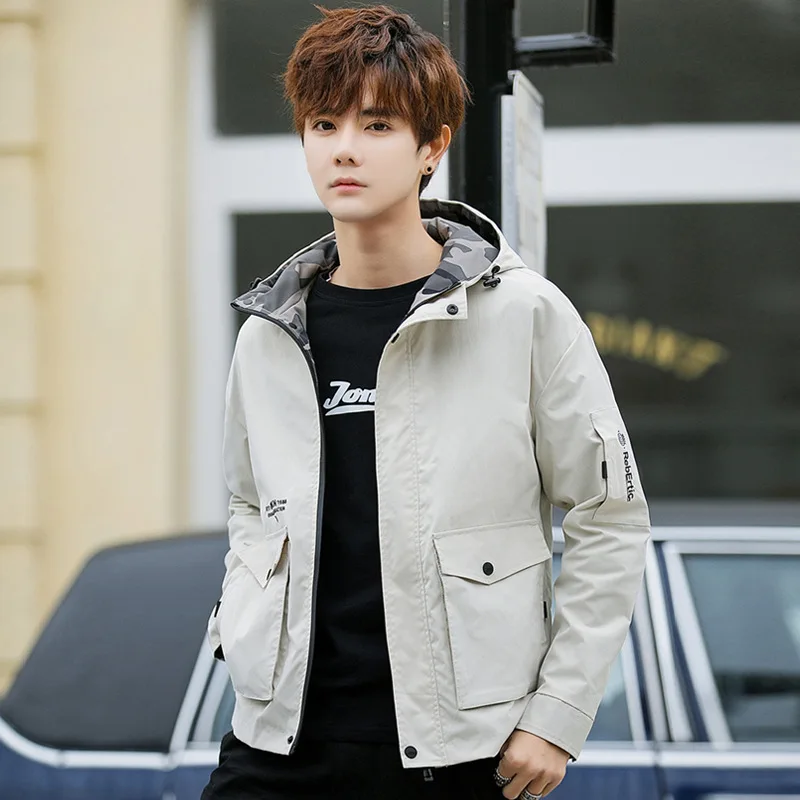 

New men's jacket, 2019 spring and summer, fashion, casual, stylish, handsome, men's jacket