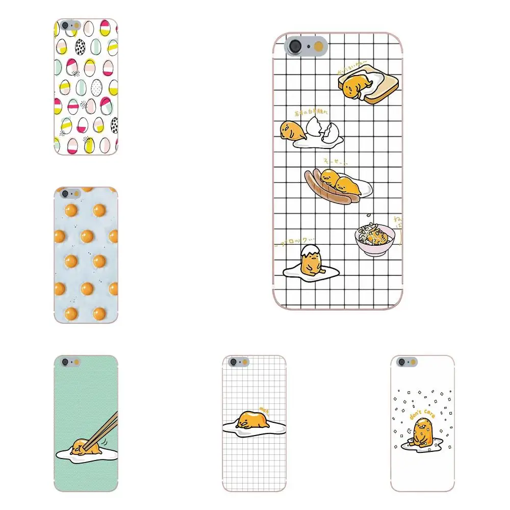 

Cute Lovely Gudetama Lazy Egg Design Cell Phone Case For Galaxy Alpha Core Prime Note 4 5 8 S3 S4 S5 S6 S7 S8 S9 mini edge Plus