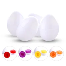 Fulljion Монтессори Обучающие математические игрушки 6 умных яиц 3D игра-головоломка для детей популярные игрушки Пазлы смешанные формы инструменты