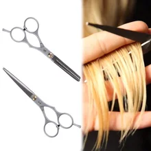

2pc Stainless Steel Hair Cutting Thinning Scissors Snips Shears Barber Salon Barber Hairdressing Professional Hair Styling Tools