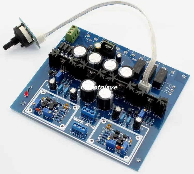 HIFI JC-2 Preamplifier Board With 3 Ways Input Switch Preamp Board ZTX550 ZTX450 K364 J104 IRF610 IRF9610