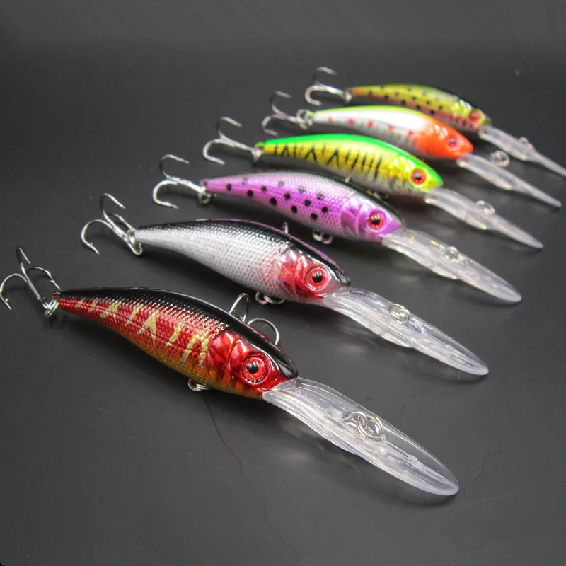 

6pcs quality wobbler fishing lure bait 10cm/8g minnow jerkbait crankbait feeder carp peche yo zuri kosadaka trout F157