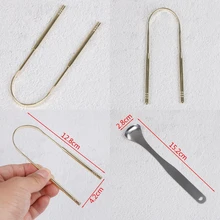 1 шт. скребок для языка из нержавеющей стали очиститель свежего дыхания с покрытием зубная щетка для языка Стоматологическая гигиена полости рта инструменты для ухода