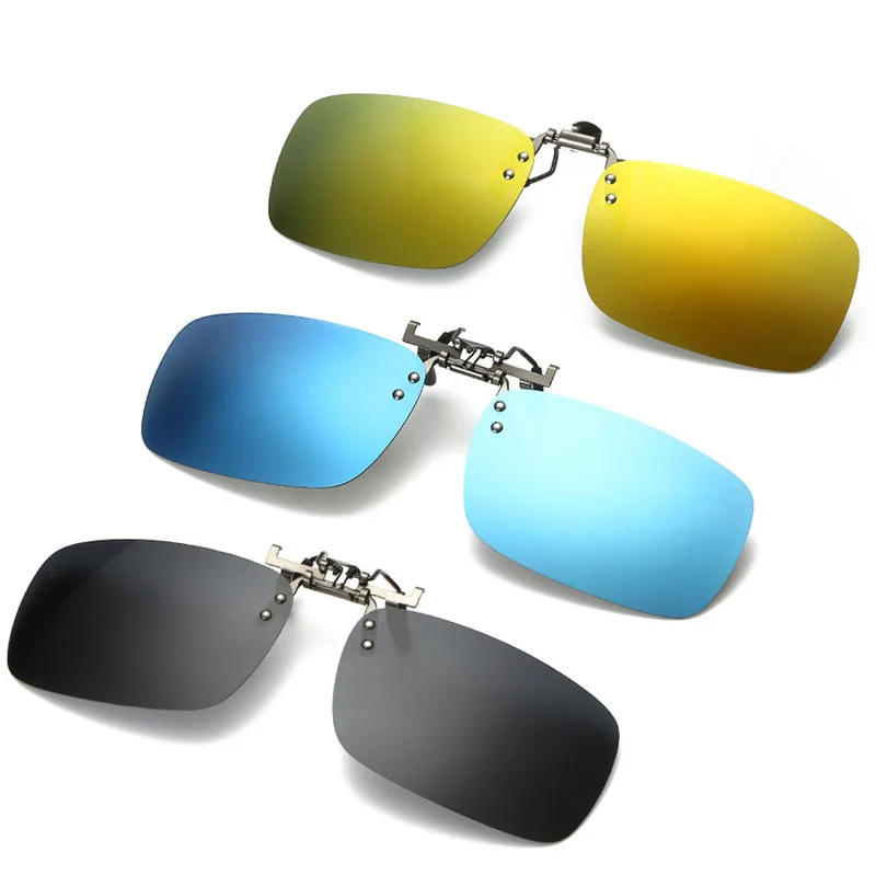 

Classic Design Sunglasses Polarized Clip Men Square Driving Sun Glasses Clip Gafas Shades Eyewear Women Oculos de sol UV400