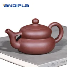 170 ml аутентичный китайский чайник для заварки чая Фиолетовый Глиняный заварочный чайник офисные утварь 9 отверстия НЕОБРАБОТАННАЯ руда Zi грязи горшок Zisha творчества пуэр чайники Tieguanyin